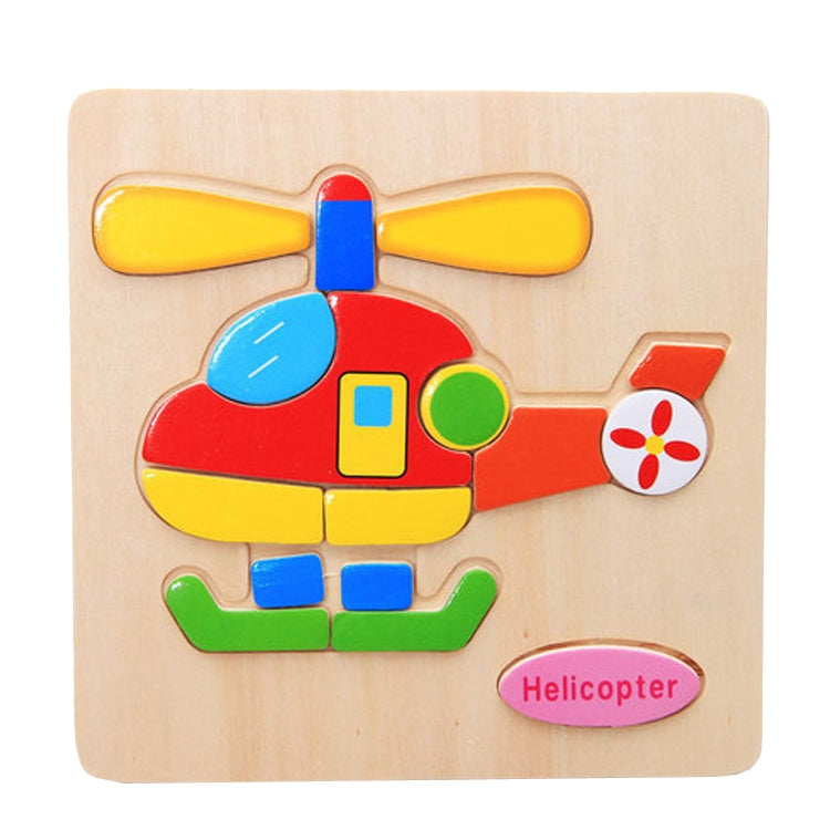 Children Educational Toy Wooden Cartoon Jigsaw Puzzle — Rocket