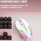 Shipadoo LD-122 4 in 1 Girly Glowing Keyboard + Mouse + Earphone + Mouse Pad Set