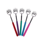 Bear Claw Shape Stainless Steel Telescopic Massage Scratcher, Random Color Delivery