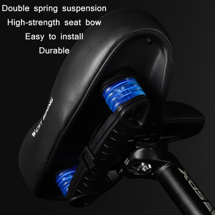 WEST BIKING Bicycle Big Butt Shock Absorption Soft Saddle