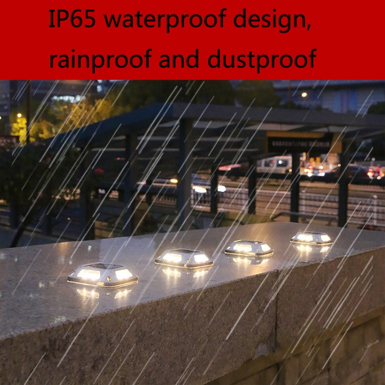 8 LED Solar Wall Lamp Outdoor Stainless Steel Buried Light — view 5