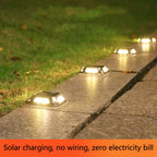 8 LED Solar Wall Lamp Outdoor Stainless Steel Buried Light — view 6