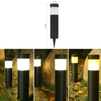 Solar LED Outdoor Waterproof Cylinder Lawn Light, Style: — view 5