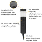 Solar LED Outdoor Waterproof Cylinder Lawn Light, Style: — view 6