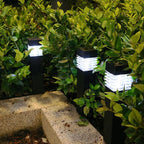 Solar Waterproof Outdoor Landscape Square Column Lawn Light — White Light