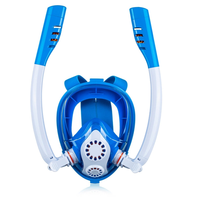 Kids Double Tube Full Dry Silicone Diving Snorkeling Mask Swimming Glasses