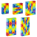 Children Puzzle Toy Color Variety Segment Magic Ruler, Spec: — 24 Sections
