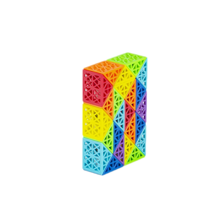 Children Puzzle Toy Color Variety Segment Magic Ruler, Spec: — Hollow-24 Sections