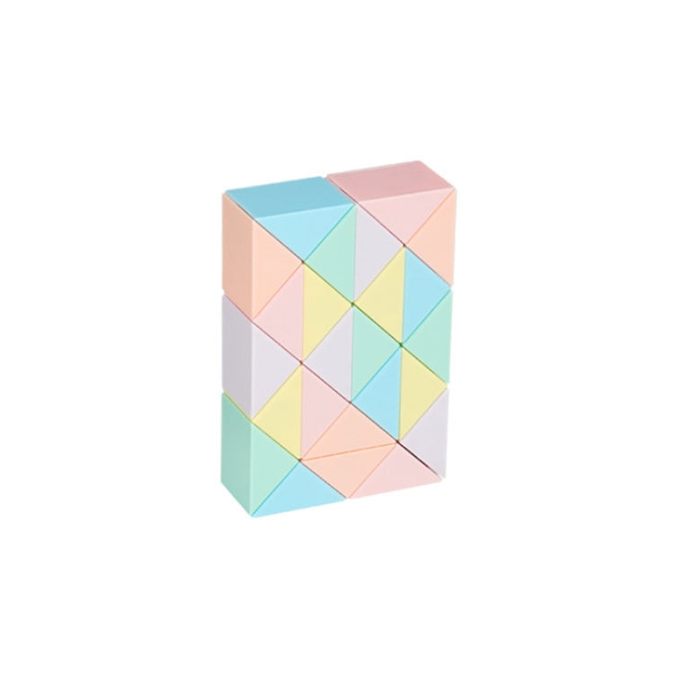 Children Puzzle Toy Color Variety Segment Magic Ruler, Spec: — Macaron-24 Sections