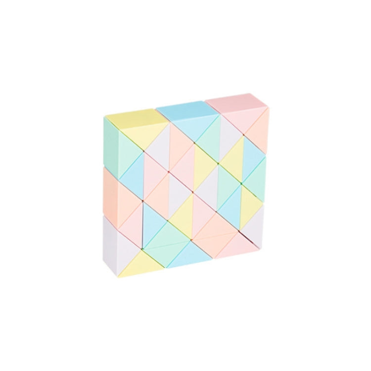 Children Puzzle Toy Color Variety Segment Magic Ruler, Spec: — Macaron-36 Sections