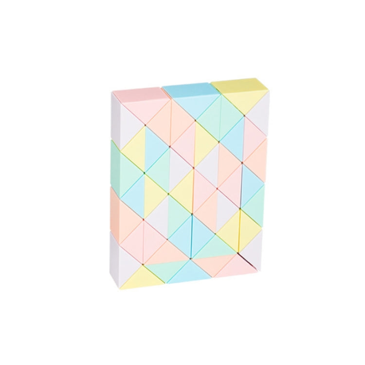 Children Puzzle Toy Color Variety Segment Magic Ruler, Spec: — Macaron-48 Sections