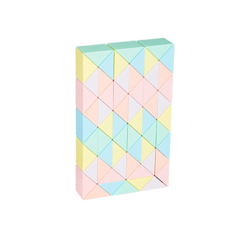 Children Puzzle Toy Color Variety Segment Magic Ruler, Spec: — Macaron-60 Sections