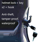 3 Sets Motorcycle Helmet Fixed Lock Hook