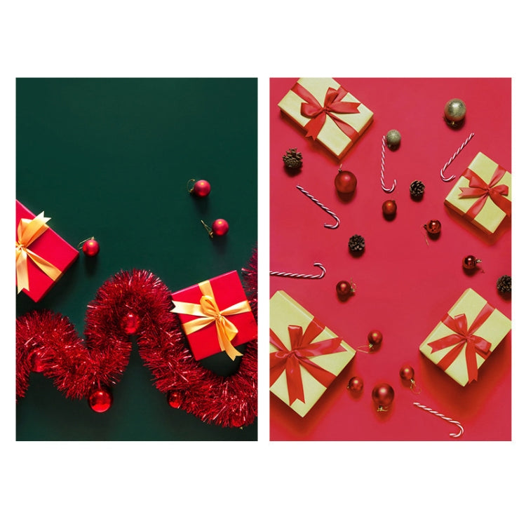 3D Stereo Double-Sided Photography Background Paper — Christmas Red