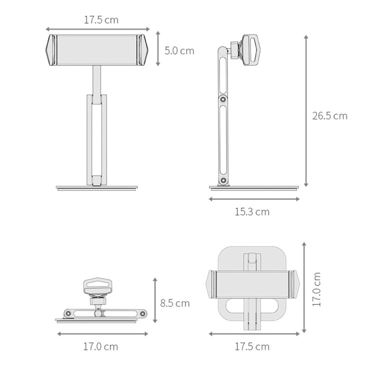 Boneruy P47 Tablet Computer Stand Desktop Mobile Phone Stand