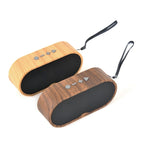F3 Retro Wood-Grain Mini Bluetooth Speaker Support TF Card — view 3