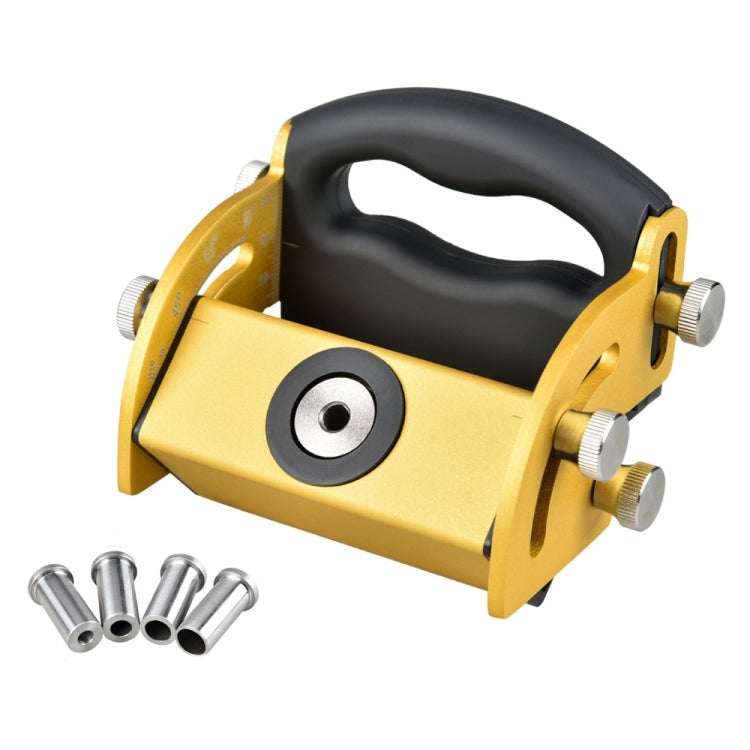 Aluminum Alloy Woodworking Inclined Hole Locator Punching Locator — Black