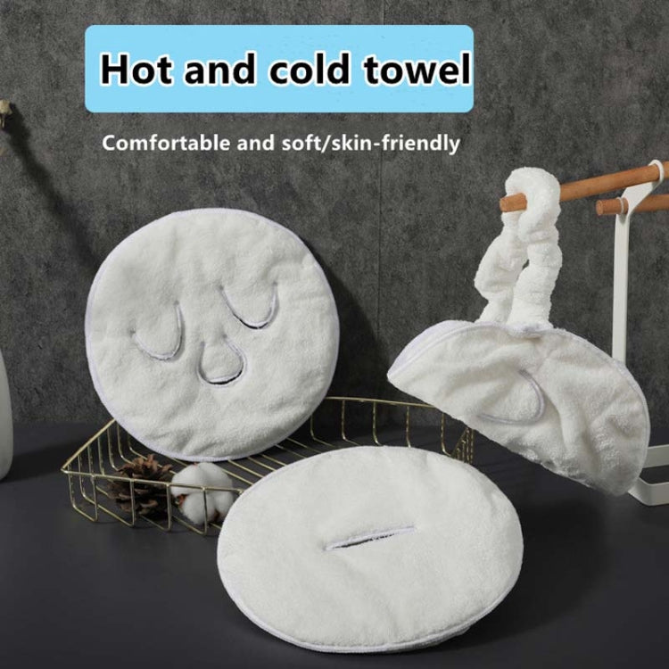 Hot and Cold Compress Facial Towel Face Mask, Style: