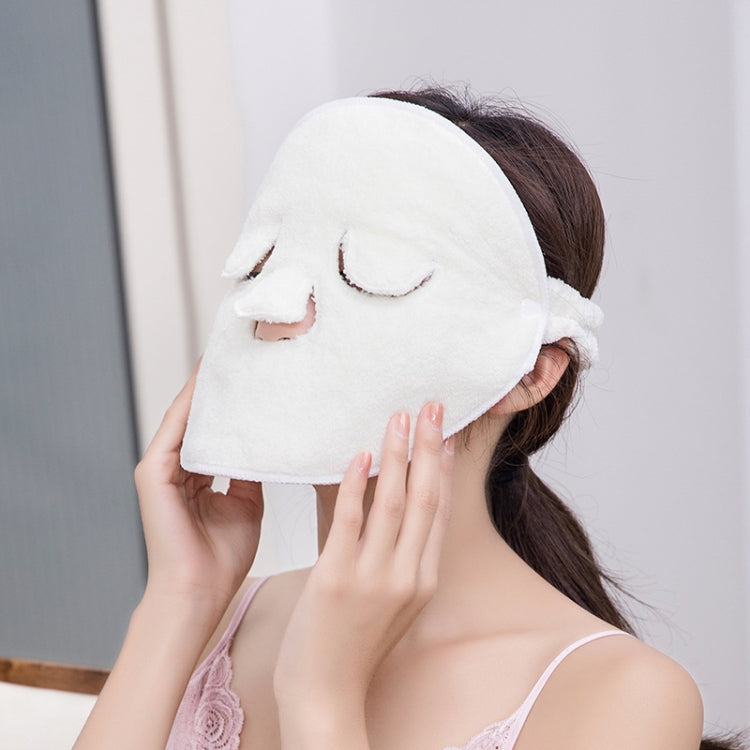 Hot and Cold Compress Facial Towel Face Mask, Style: — Single Hole With Straps