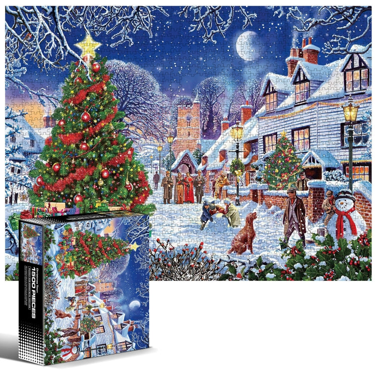 1500 Pieces Irregular Plane Paper Puzzle Jigsaw Toy 80x60cm — Christmas Town