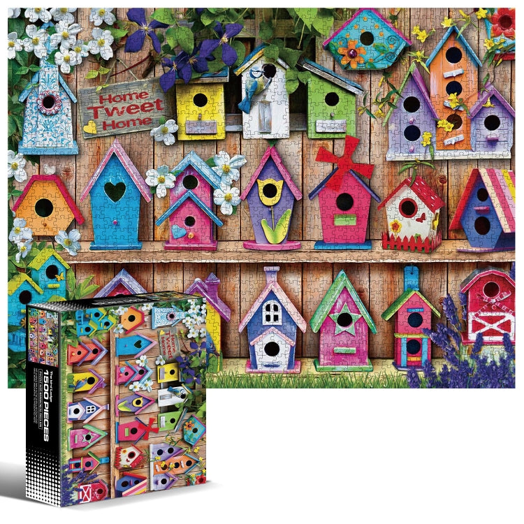 1500 Pieces Irregular Plane Paper Puzzle Jigsaw Toy 80x60cm — Bird House