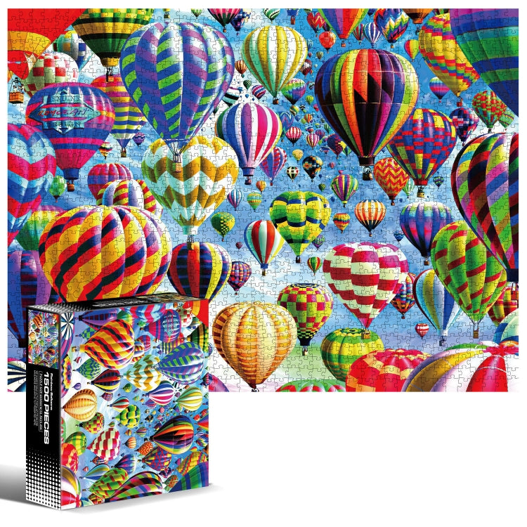 1500 Pieces Irregular Plane Paper Puzzle Jigsaw Toy 80x60cm — Hot Air Balloon