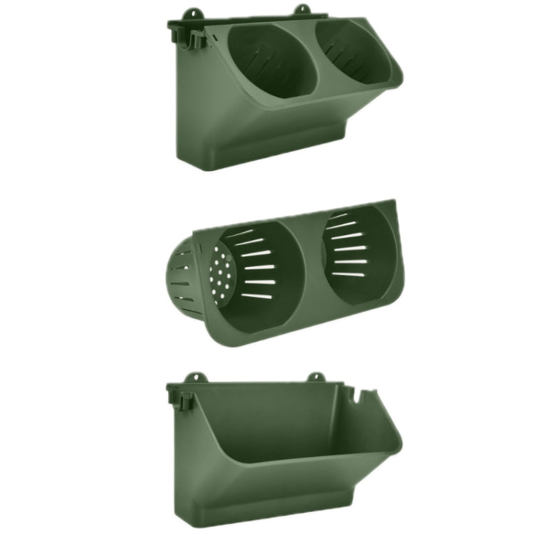 MY-2515 Modular Non-Perforated Indoor Plant Wall Flowerpot — Light Green