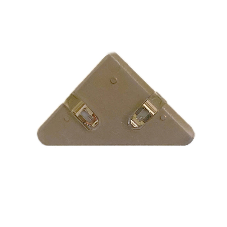 14 PCS Student Test Paper Storage Triangle Book Edge Clip — Transparent White