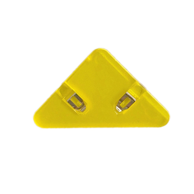 14 PCS Student Test Paper Storage Triangle Book Edge Clip — Transparent Blue