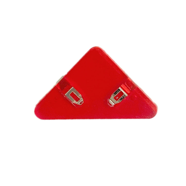 14 PCS Student Test Paper Storage Triangle Book Edge Clip — Transparent Yellow