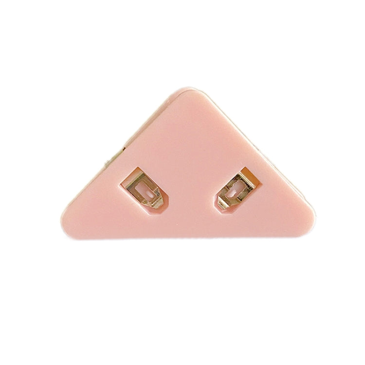 14 PCS Student Test Paper Storage Triangle Book Edge Clip — Transparent Pink