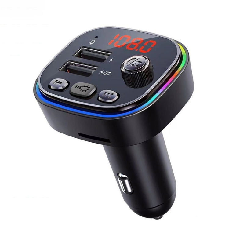 USB Car Bluetooth MP3 Music Player With Colorful Lights