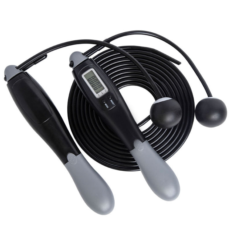Sport Electronic Counting Wire Skipping Rope, Style: Cordless (Green) — Cordless Ball+Wired Wire Rope (Gray)