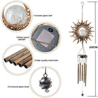 Solar Suspending Iron Wind Chime Lamp — view 4