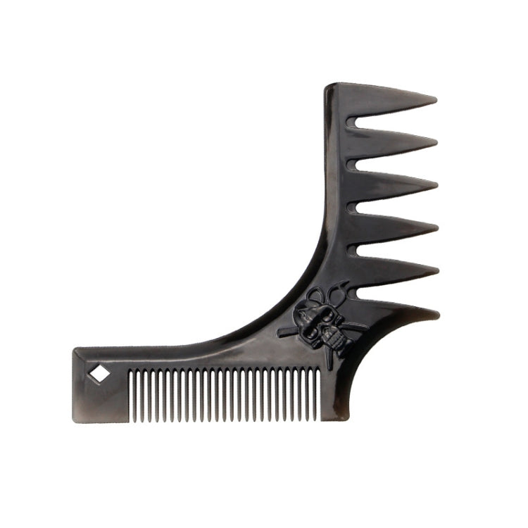 Beard Template Right-Angle Comb Men Retro Back Hair Comb — NO.13