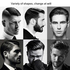 Beard Template Right-Angle Comb Men Retro Back Hair Comb — view 8