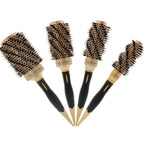Twill Boar Bristles Curling Comb Ceramic Roller Comb — 25mm