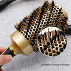 Twill Boar Bristles Curling Comb Ceramic Roller Comb — view 4