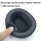 2 PCS Headset Protein Leather Earmuffs for Audio-Technica ATH-WS660BT