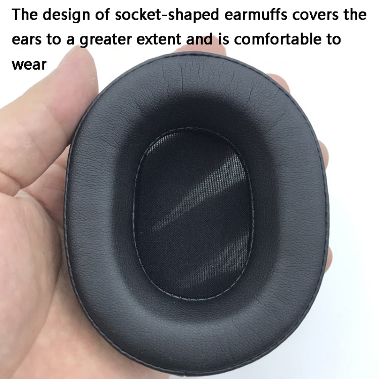 2 PCS Headset Protein Leather Earmuffs for Audio-Technica ATH-WS660BT