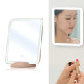 Flydee FD008-1 Portable LED Makeup Mirror With Bracket Wall Hanging Vertical Dual-Use Makeup Mirror