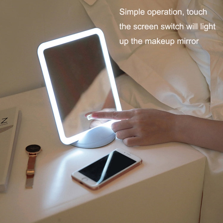 Flydee FD008-1 Portable LED Makeup Mirror With Bracket Wall Hanging Vertical Dual-Use Makeup Mirror