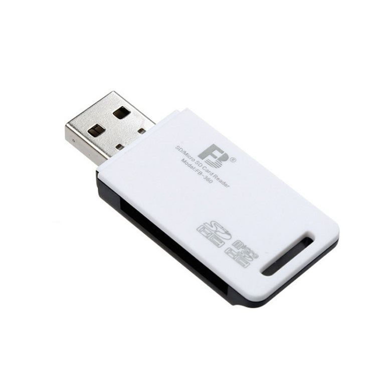 5 PCS FB FB-360 2 in 1 USB Computer Card Reader