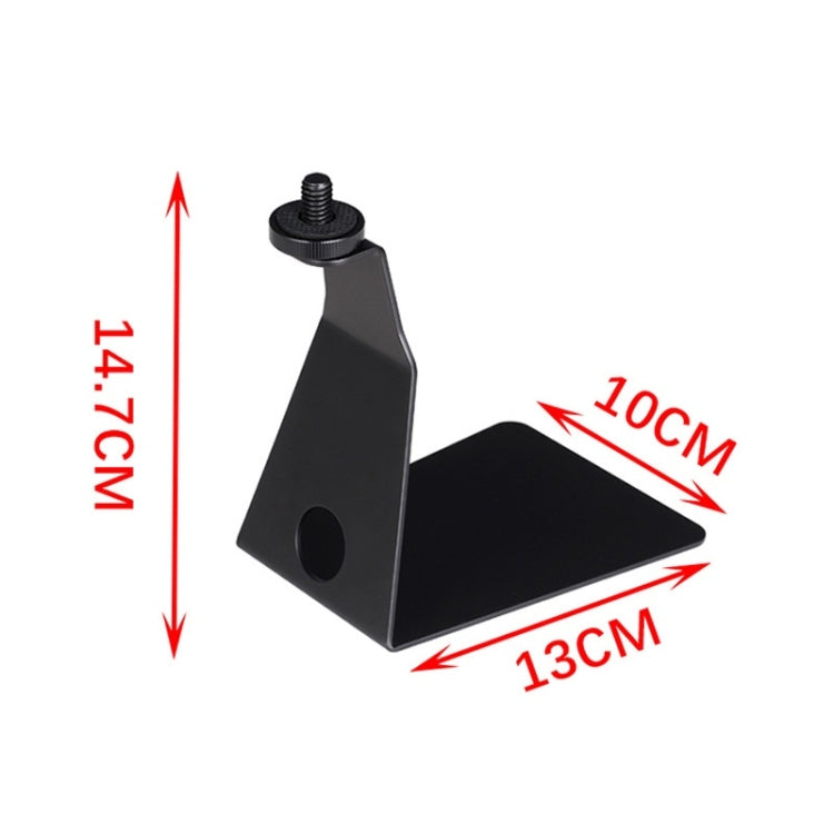 TEYUN L-Shaped Iron Triangle Metal Microphone Stand — view 3