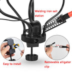 LED Lamp Magnifying Glass 360-Degree Adjustable Welding Table