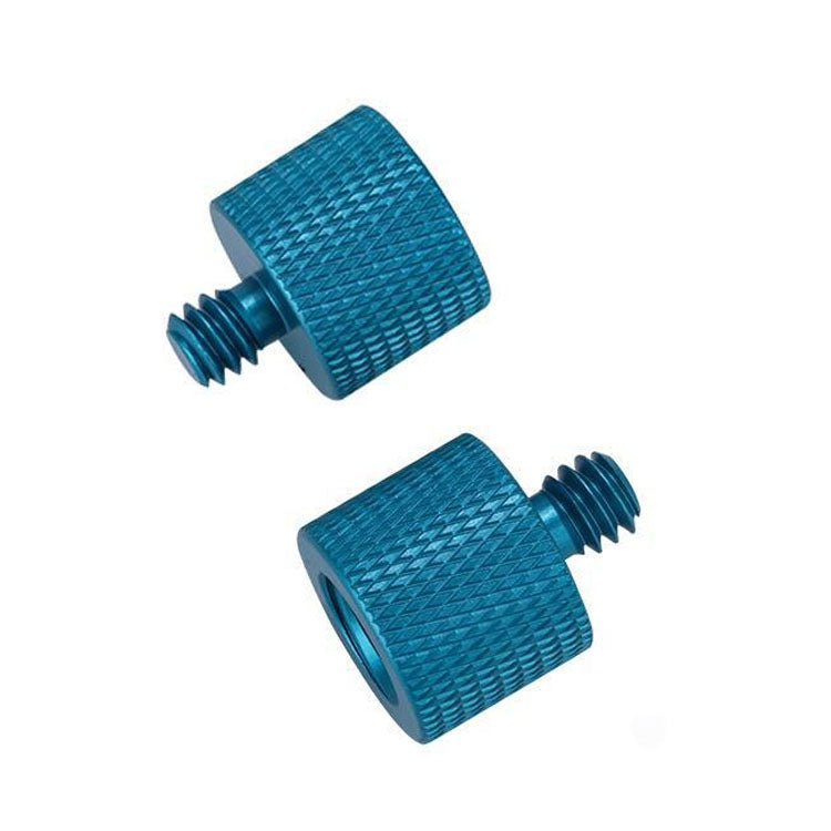 10 PCS Screw Adapter — 3/8 Female to 1/4 Male  Screw(Blue)