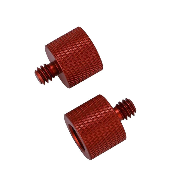 10 PCS Screw Adapter — 3/8 Female to 1/4 Male  Screw(Red)