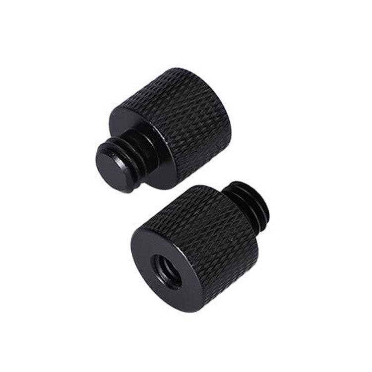 10 PCS Screw Adapter — 1/4 Female to 3/8 Male Screw (Black)