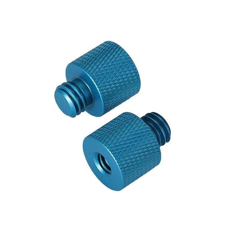 10 PCS Screw Adapter — 1/4 Female to 3/8 Male Screw (Blue)