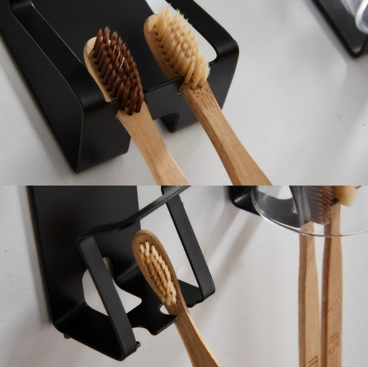 304 Stainless Steel Toothbrush Rack, Color: 1069 Black — view 4